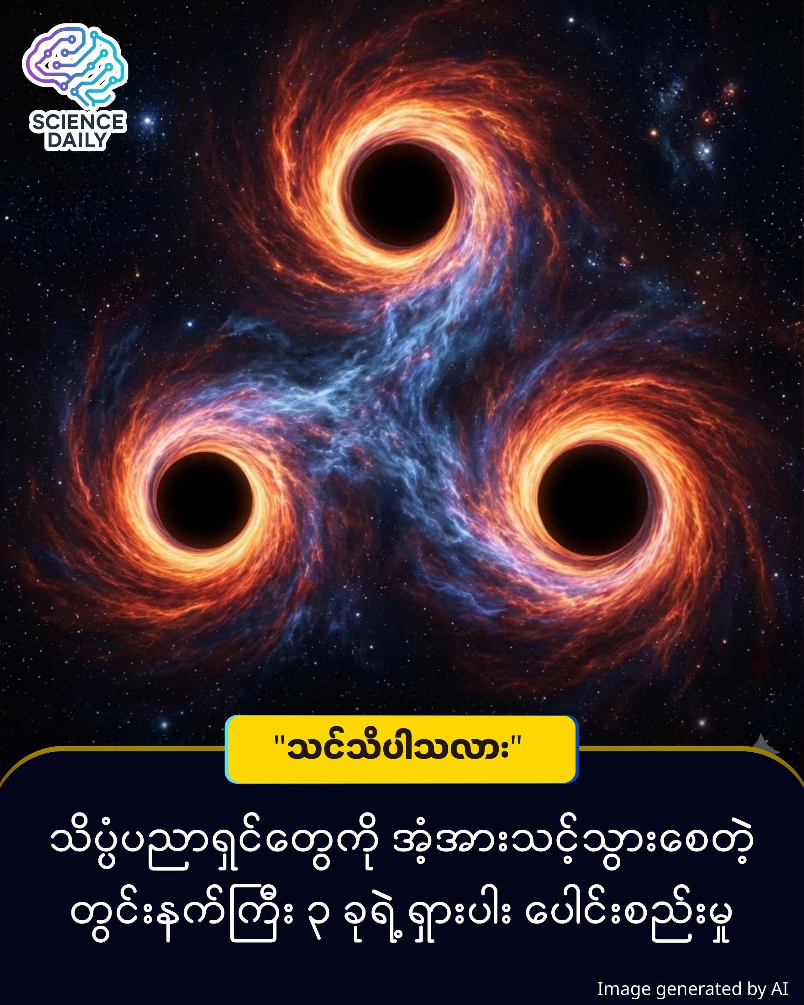 Three Monsters Colliding